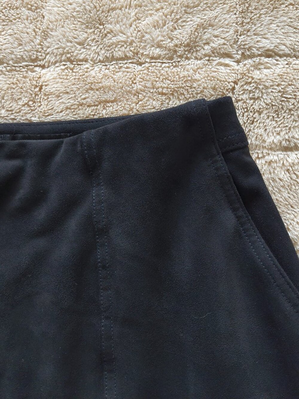 Banana Republic Black Suede Mini Skirt